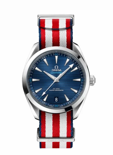 Omega Seamaster Aqua Terra 150M Master Chronometer 41 Stainless Steel / Blue / NATO / Paralympics 220.12.41.21.03.004 (22012412103004)